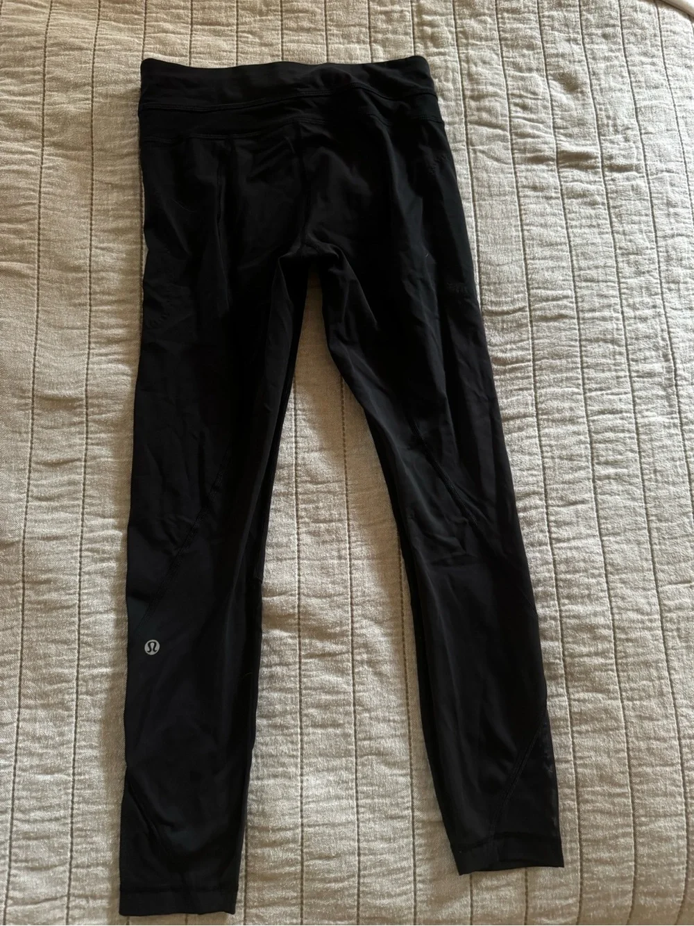 lululemon athletica Black High-Rise Zip Pocket Leggings